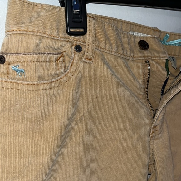 Abercrombie stretch flare cords size 6 tan - Picture 5 of 10